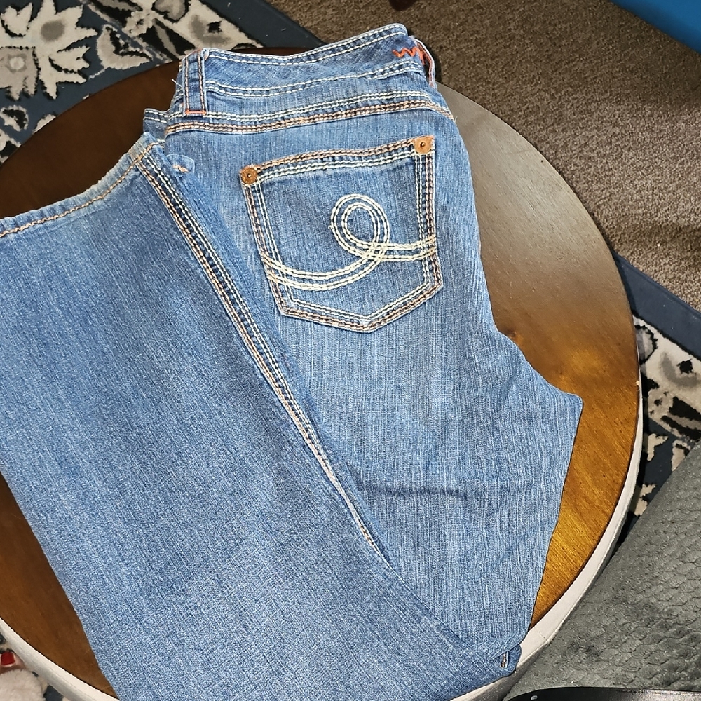 VTG Seven7 Women's Classic Indigo Boot Cut Jeans